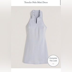 black Abercrombie traveler polo mini dress xxsp